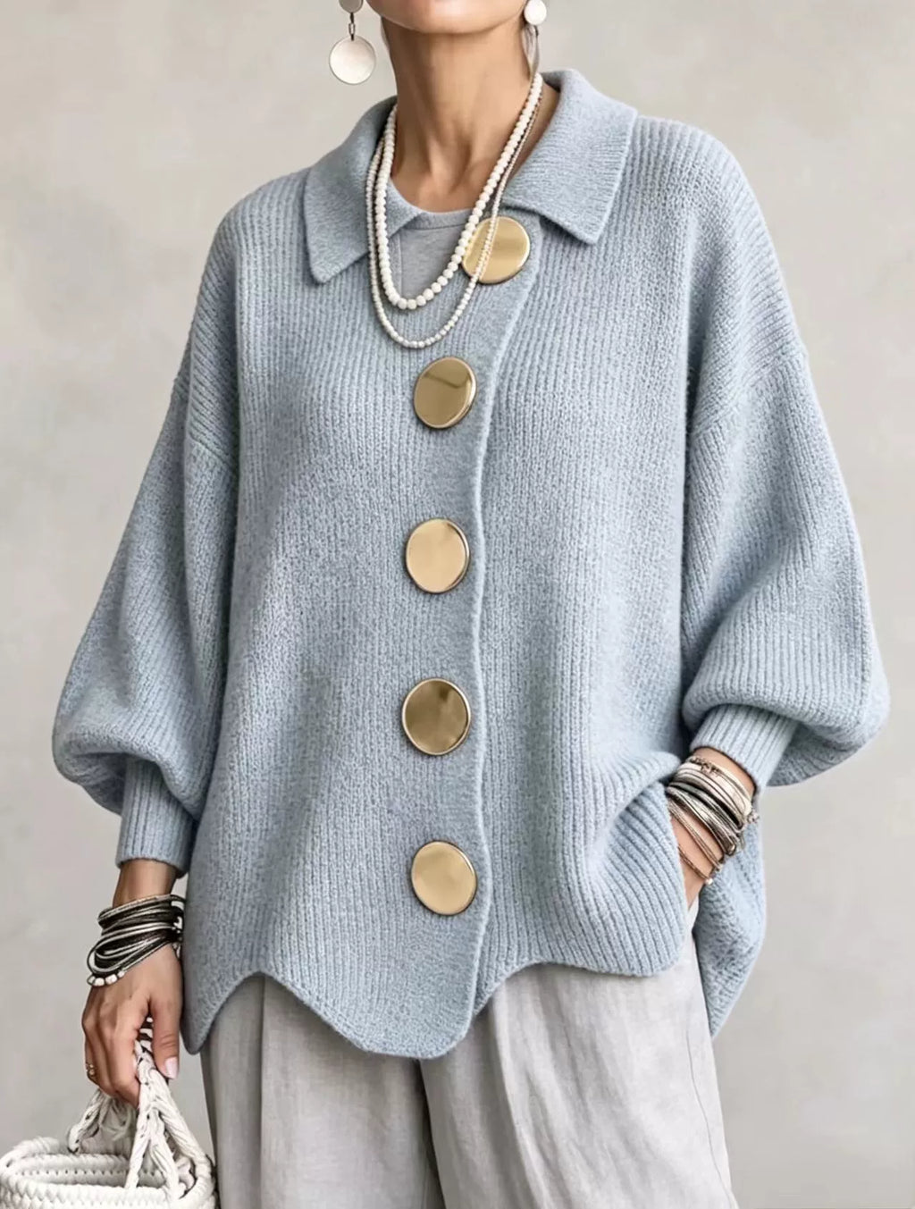 Adelaide | Oversized Collared Cardigan