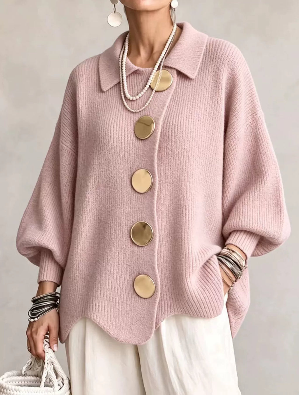 Adelaide | Oversized Collared Cardigan