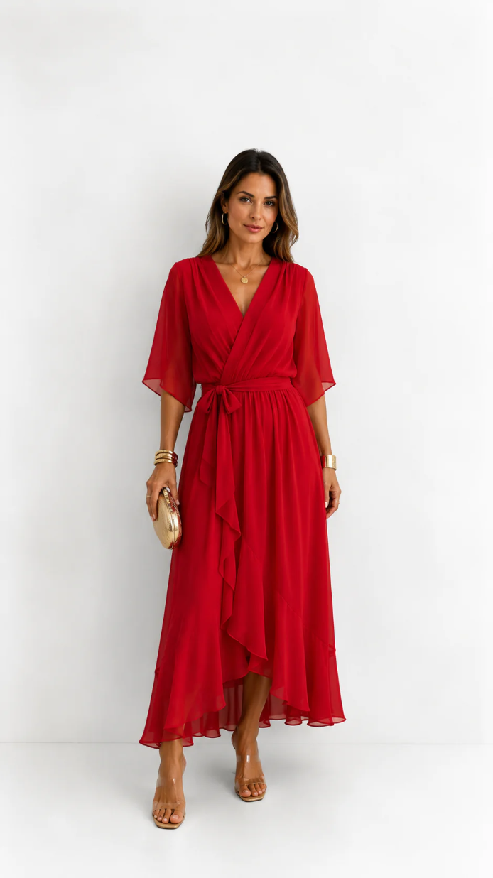 Amber | V-Neck Dress