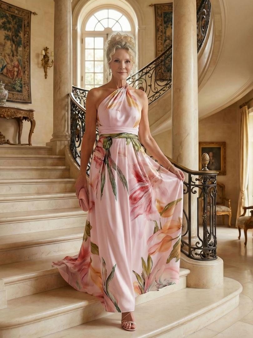 Poppy | Light Floral Maxi Dress