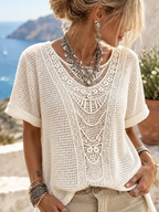 Marlie | Lace-Trim Blouse