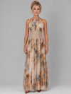 Abigail | Halter Neck Lace Waist Maxi Dress
