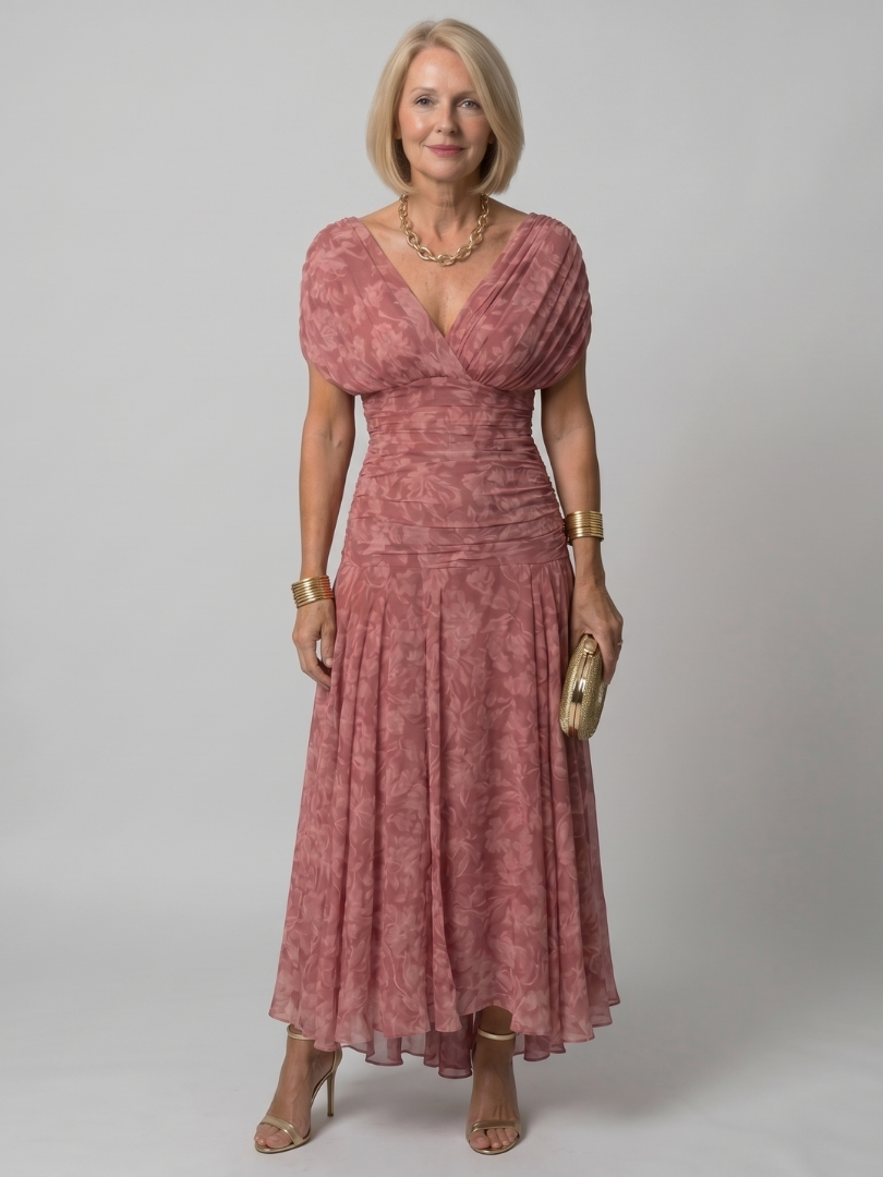 Caitlin | Off Shoulder Flow Midi Dress