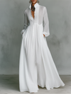 Valerie | Flowing Button-Front Maxi Dress