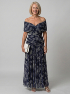 Caitlin | Off Shoulder Flow Midi Dress