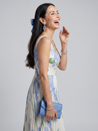 Rosie | Sleeveless Square Neck Floral Print Midi Dress