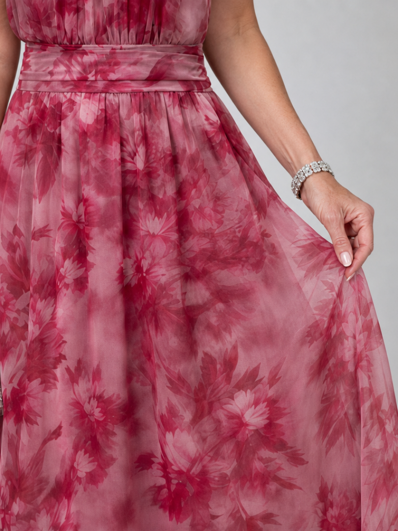 Eliza | Soft Halter Neck Midi Dress