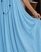 Yasmin | Flowing Sleeveless Strappy Relaxed Midi Dress