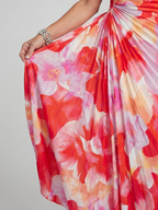 Willow | One Shoulder Pleated Bodice Midi Dress