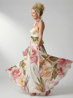 Poppy | Light Floral Maxi Dress