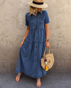 Beryl | Denim Midi Dress