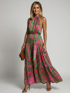 Charlotte | Draped Halter Midi Dress