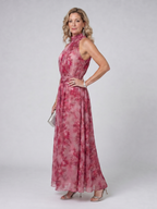 Eliza | Soft Halter Neck Midi Dress