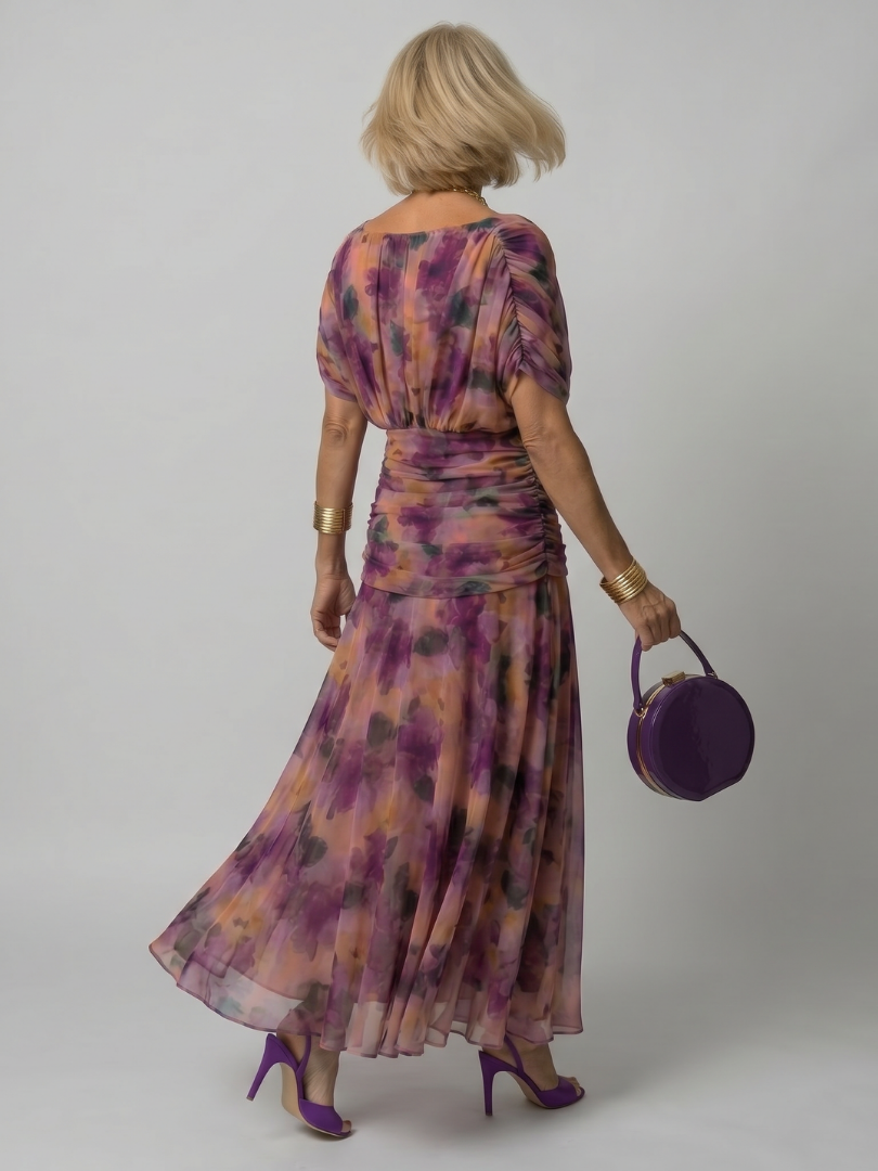 Caitlin | Off Shoulder Flow Midi Dress