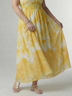 Hannah | Gathered Halter Midi Dress