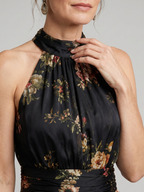 Bonnie | Floral Halter Neck Midi Dress