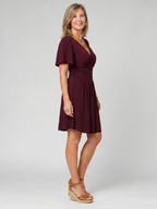 Mia | Flutter Sleeve V Neck Mini Dress