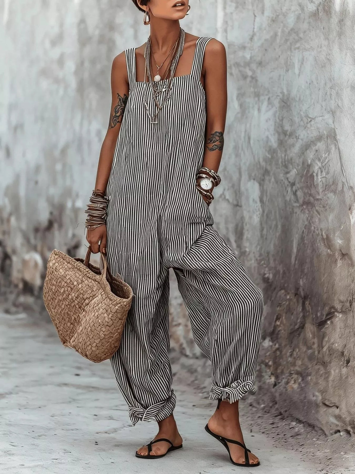 Claire | Striped Jumpsuit