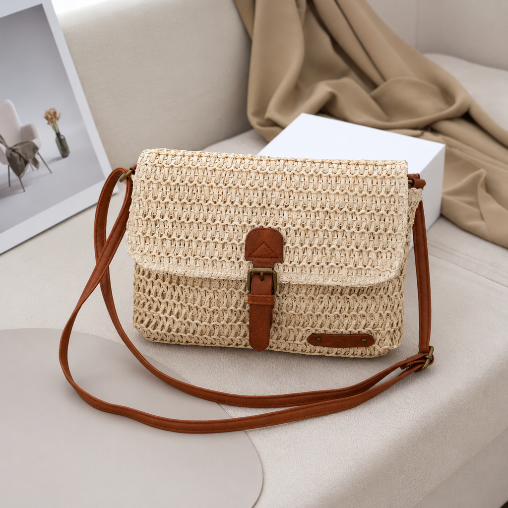 Susan | Woven Shoulder Bag