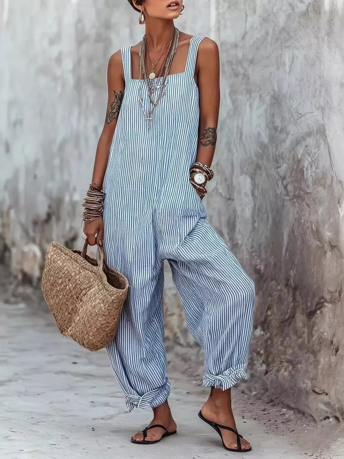 Claire | Striped Jumpsuit