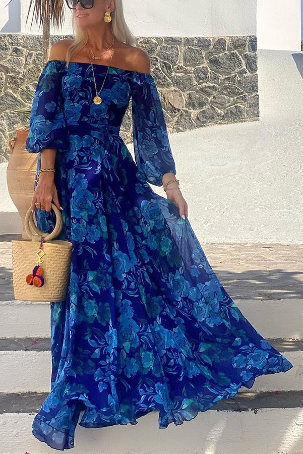 Francesca | Floral Off-Shoulder Maxi Dress
