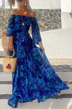 Francesca | Floral Off-Shoulder Maxi Dress
