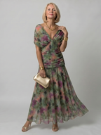 Caitlin | Off Shoulder Flow Midi Dress