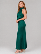 Tahlia | Sleeveless Draped Neck Midi Dress