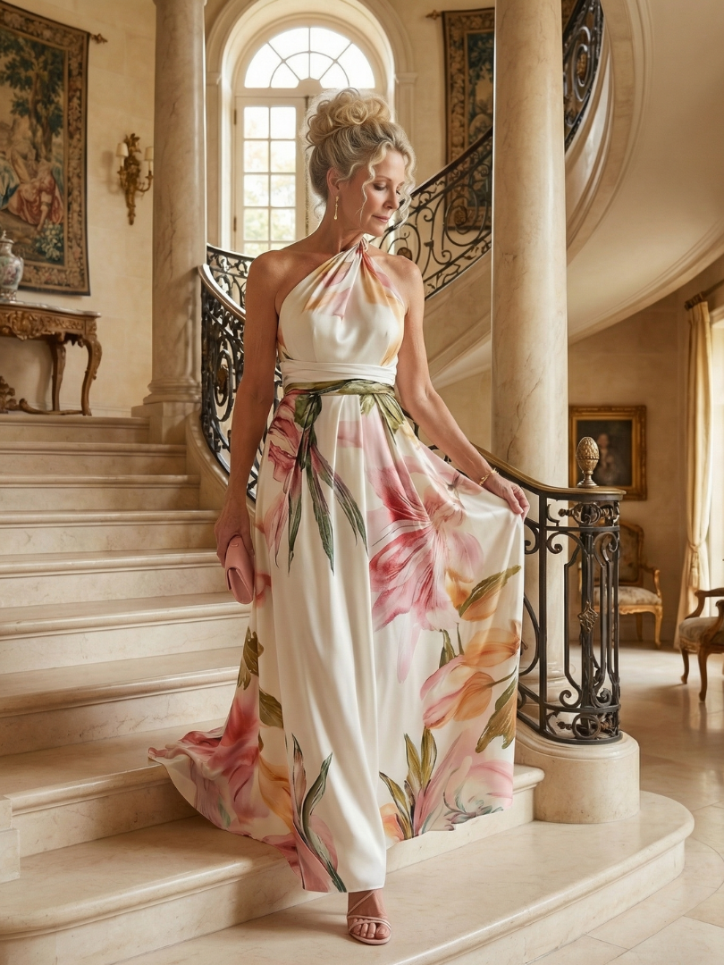 Poppy | Light Floral Maxi Dress