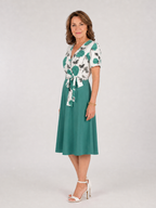 Chloe | Floral Tie Waist Midi Dress