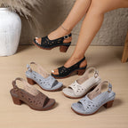 Amelia | Elegant Slingback Block Heel Sandals