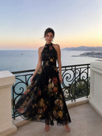 Bonnie | Floral Halter Neck Midi Dress