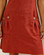 Abbey | Zipper Cotton Dress