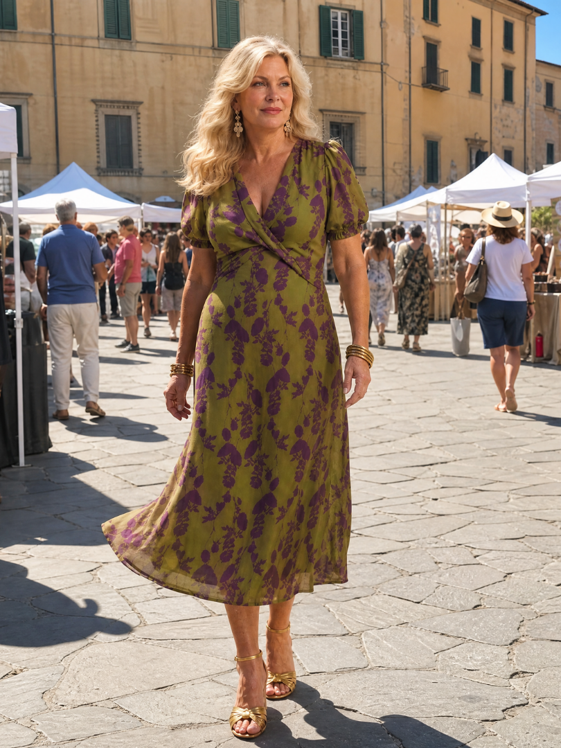 Sienna | Relaxed Floral Midi Dress