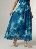 Hannah | Gathered Halter Midi Dress