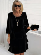 Vivienne - Elegant Comfort Ruffle Dress