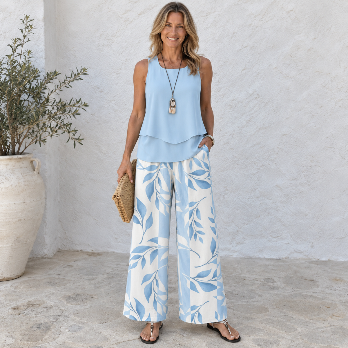 Olivia | Comfy Sleeveless 2-Piece Set