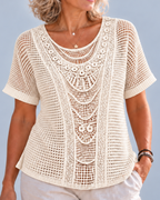 Marlie | Lace-Trim Blouse