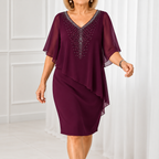 Evelyn | Elegant Draped Occasion Dress