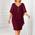 Evelyn | Elegant Draped Occasion Dress