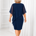 Evelyn | Elegant Draped Occasion Dress