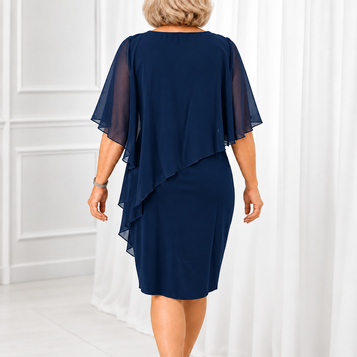 Evelyn | Elegant Draped Occasion Dress