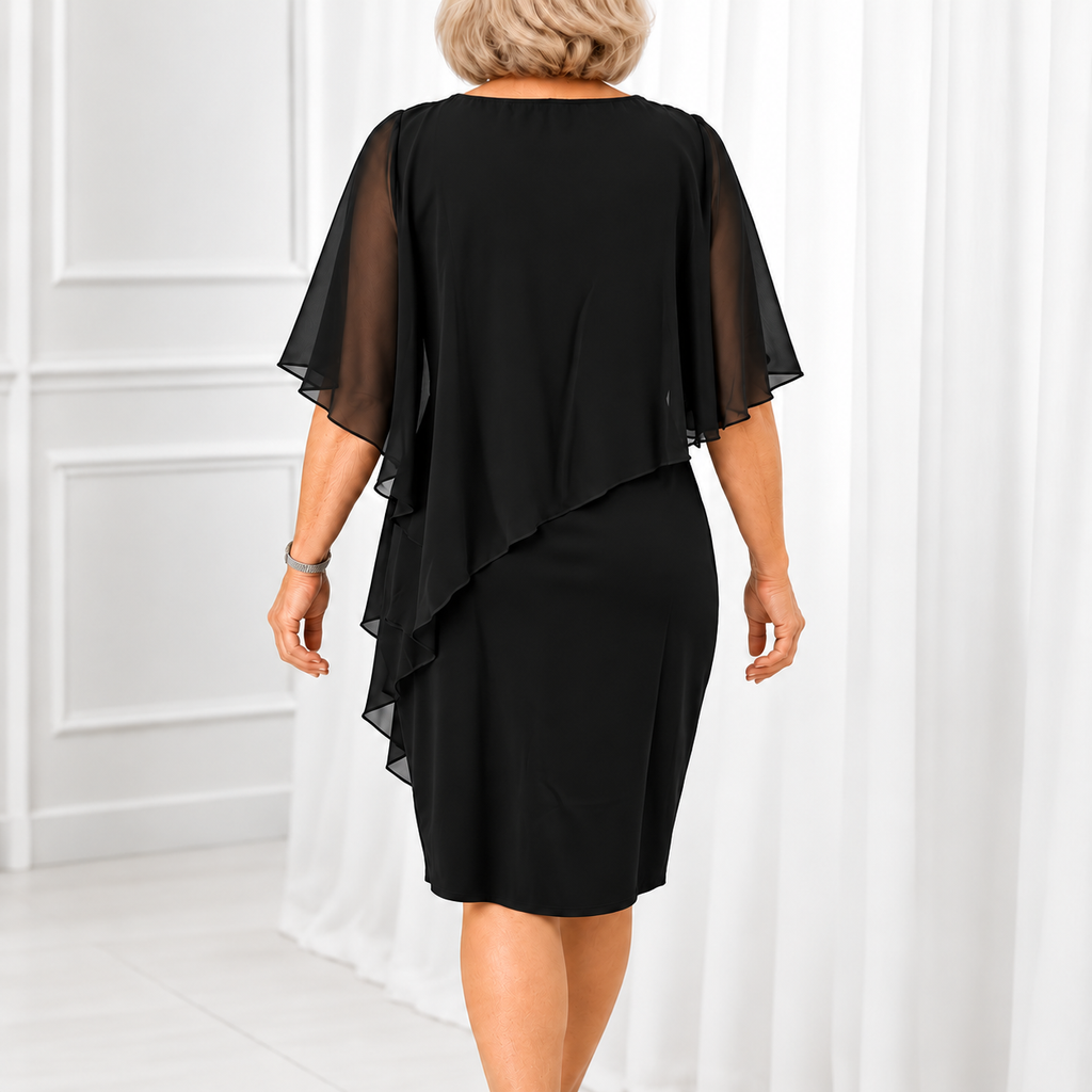 Evelyn | Elegant Draped Occasion Dress