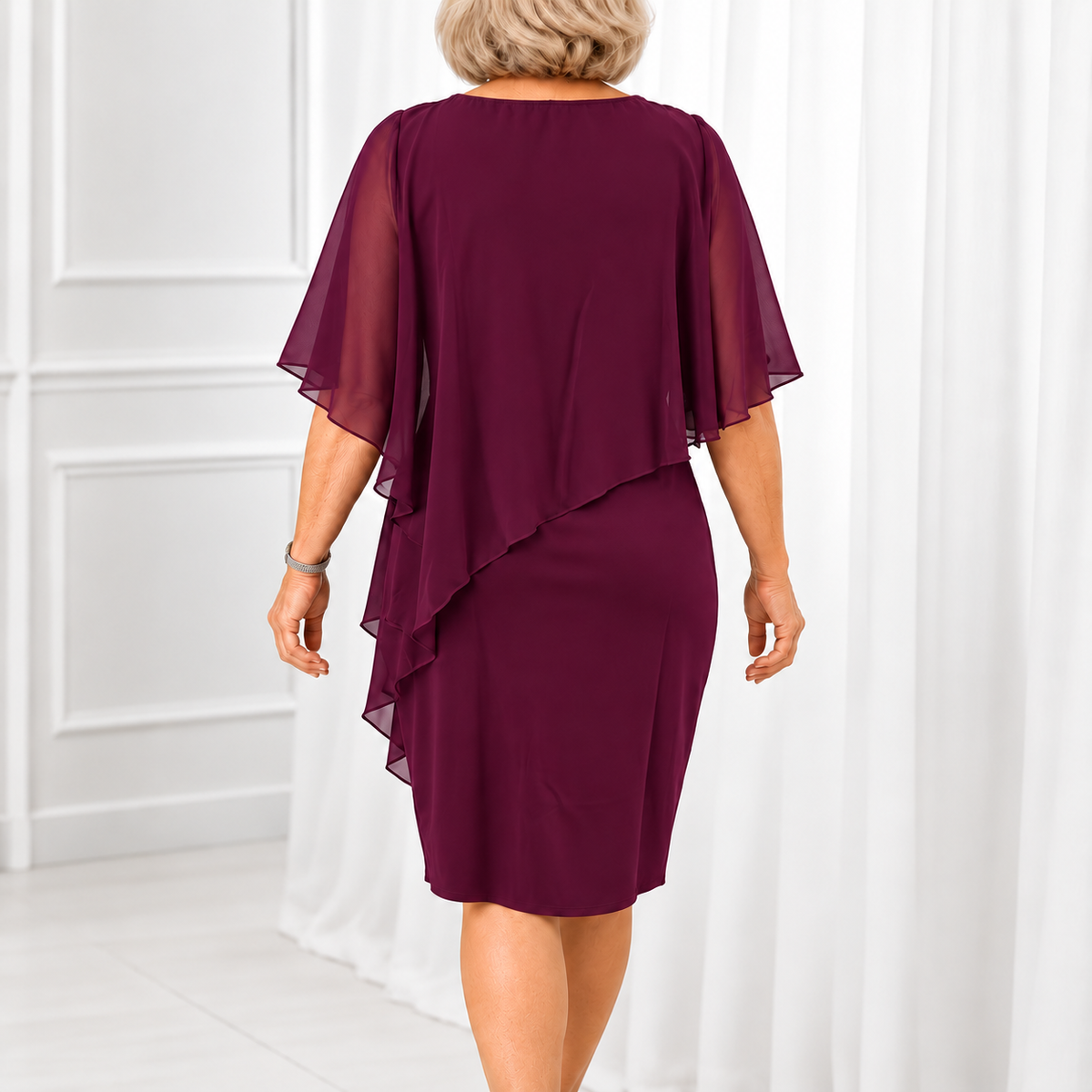 Evelyn | Elegant Draped Occasion Dress