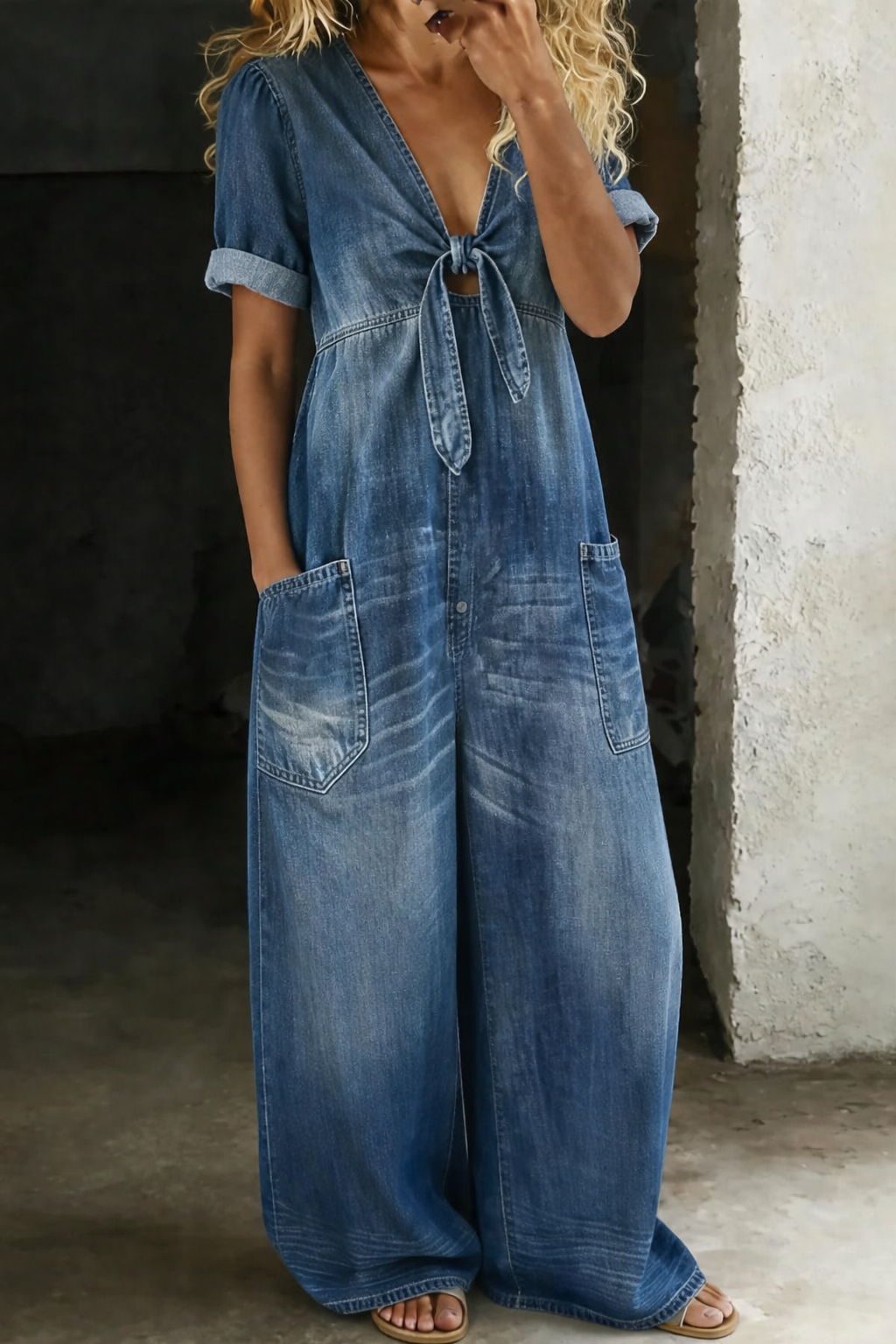 Maysie | Elegant V-Neck Jumpsuit