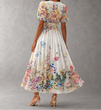 Georgia | Short Sleeve Floral Maxi Dress