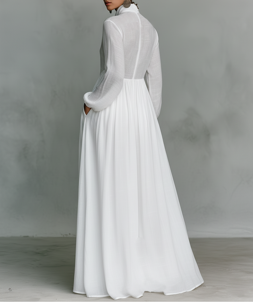Valerie | Flowing Button-Front Maxi Dress