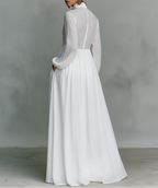 Valerie | Flowing Button-Front Maxi Dress