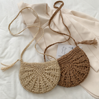 Tiana | Handmade Straw Shoulder Bag