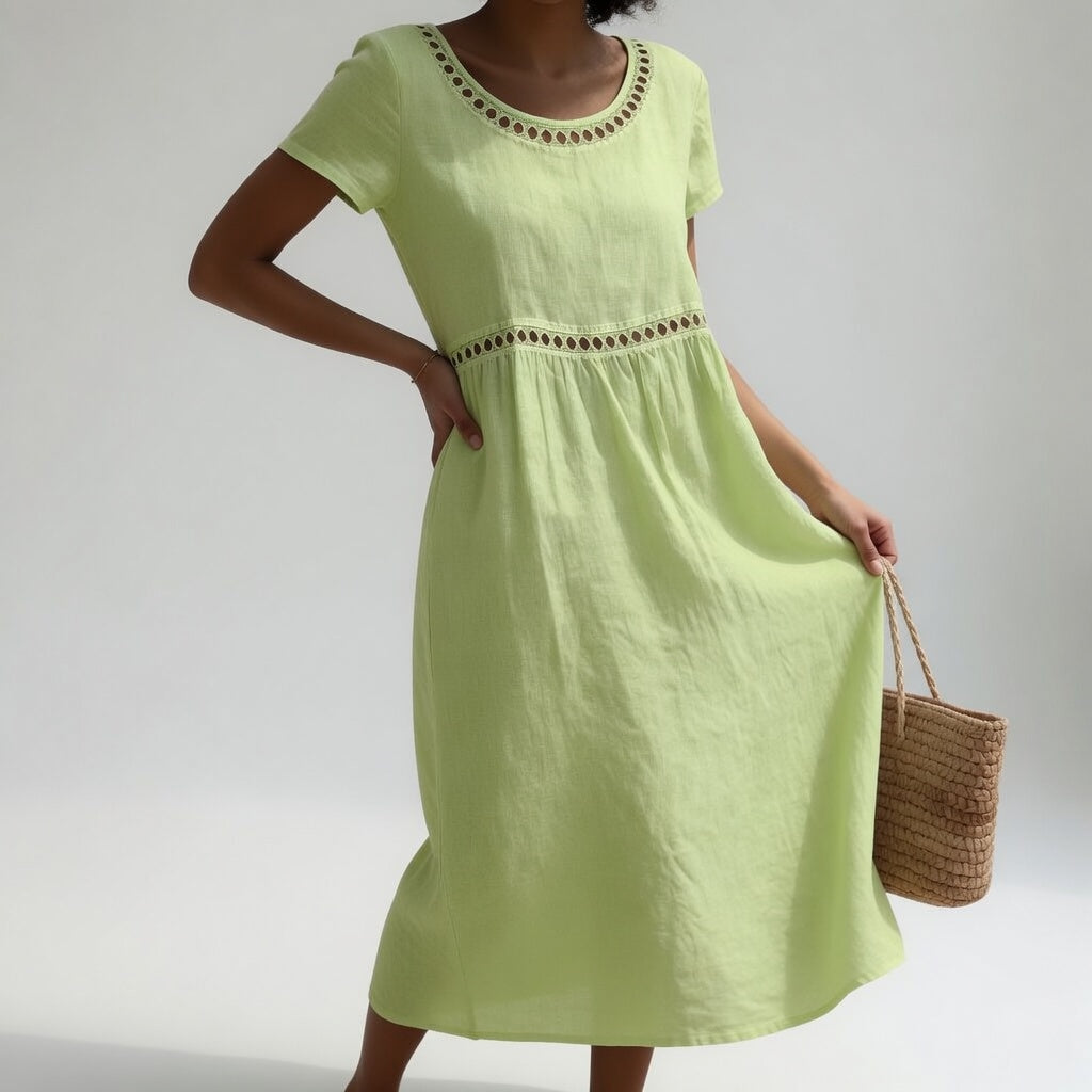 Romina | Easy Embroidered Dress